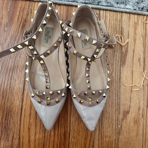 Valentino Shoes - Valentino Women's Studded Beige Heels size 39